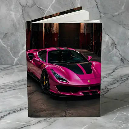 Pink Ferrari 488 GTB Industrial Garage