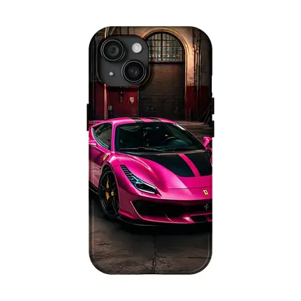 Pink Ferrari 488 GTB Industrial Garage