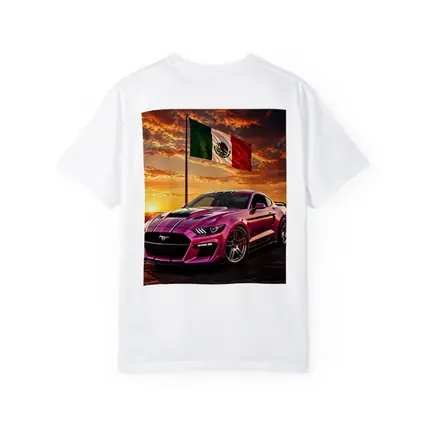 Ford Mustang GT Mexico Flag Sunset