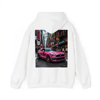 Pink Ford Mustang Mach One New York City