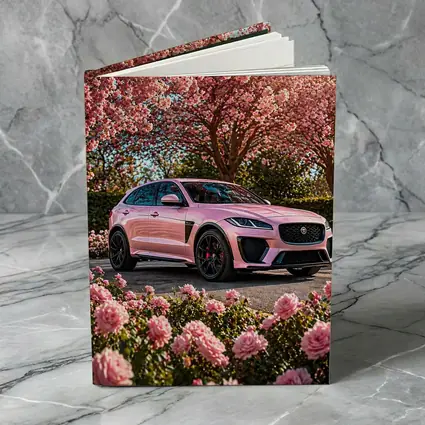 Pink Jaguar F-Pace SVR Among Pink Roses