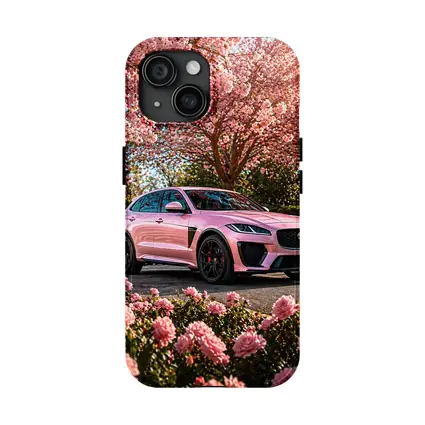 Pink Jaguar F-Pace SVR Among Pink Roses