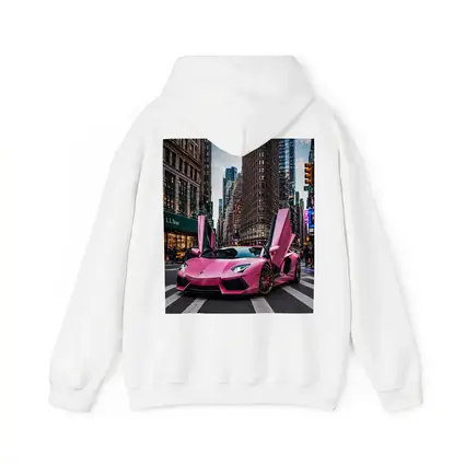 Pink Lamborghini Aventador New York City Street
