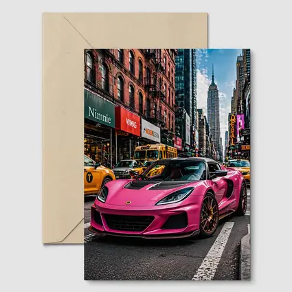 Pink Lotus Exige New York City Street