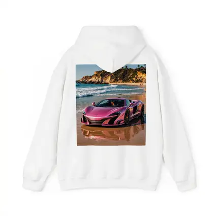 Pink McLaren 570S on Sunny Beach