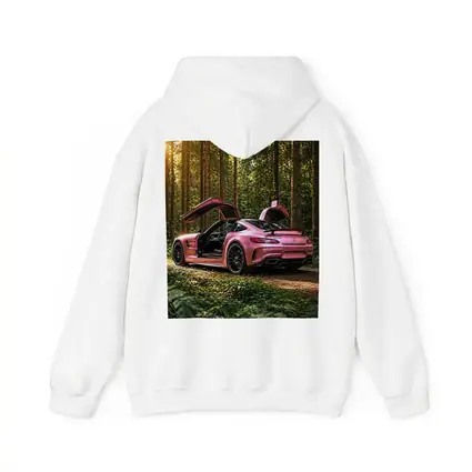 Pink Mercedes AMG GT Forest Setting