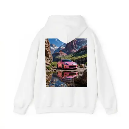 Pink Nissan 370Z Rocky Mountain Canyon