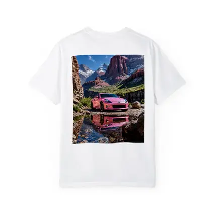 Pink Nissan 370Z Rocky Mountain Canyon