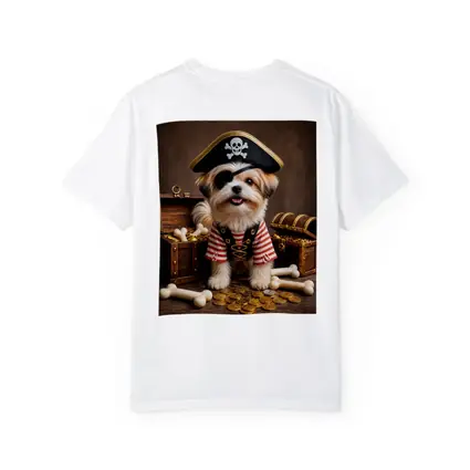 Shih Tzu Pirate Dog Treasure Chest Gold