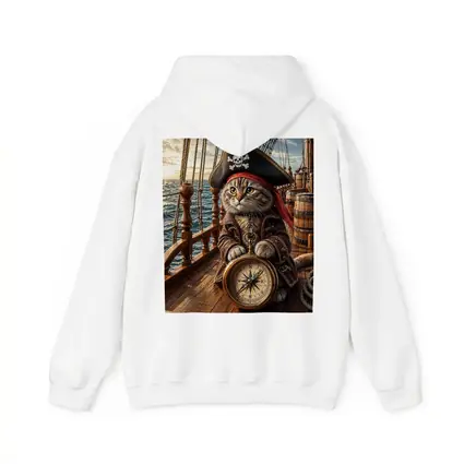 Scottish Fold Pirate Cat Compass Ship Deck