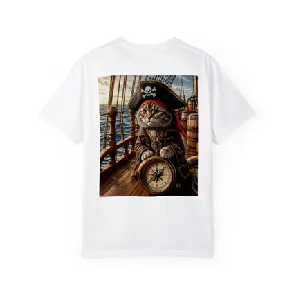 Scottish Fold Pirate Cat Compass Ship Deck