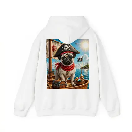 Pirate Pug Dog on Adventure Ship