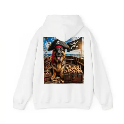 Pirate German Shepherd Dog Treasure Ship