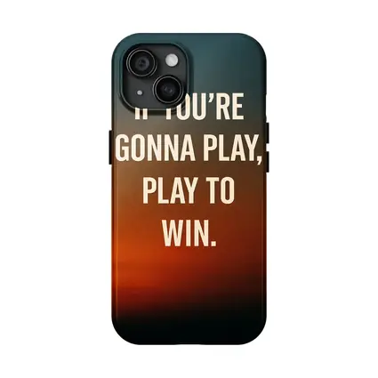 Play To Win Quote Sunset Sky