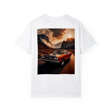Plymouth Road Runner Classic Muscle Mountain Sunset
