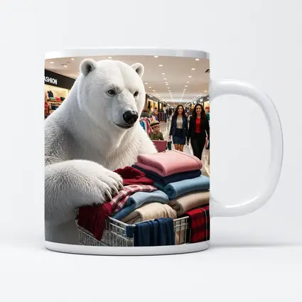 Polar Bear Shopping Cart Fashion Mall