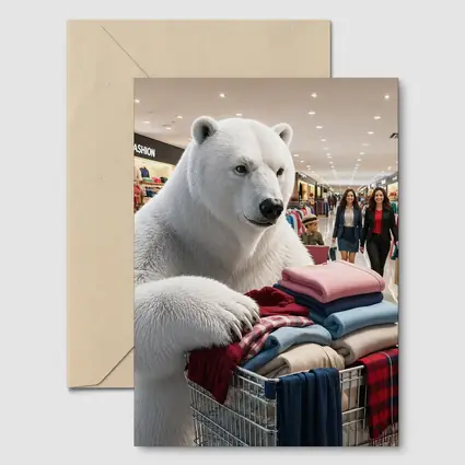Polar Bear Shopping Cart Fashion Mall