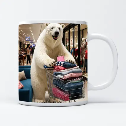 Polar Bear Shopping Cart Fashion Mall
