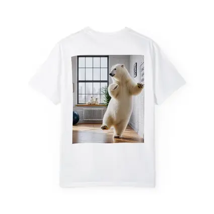 Polar Bear Dancing in Modern Studio Interior