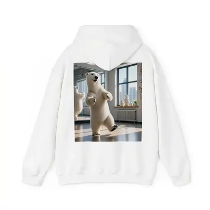 Polar Bear Dancing in Bright Studio