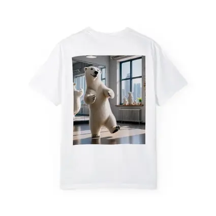 Polar Bear Dancing in Bright Studio