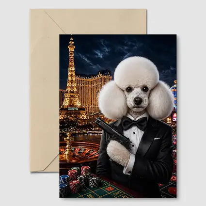 White Poodle Secret Agent Las Vegas Casino