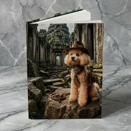Poodle Adventurer Explorer Ancient Temple Ruins