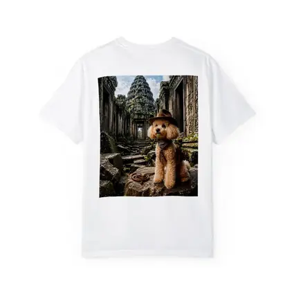 Poodle Adventurer Explorer Ancient Temple Ruins