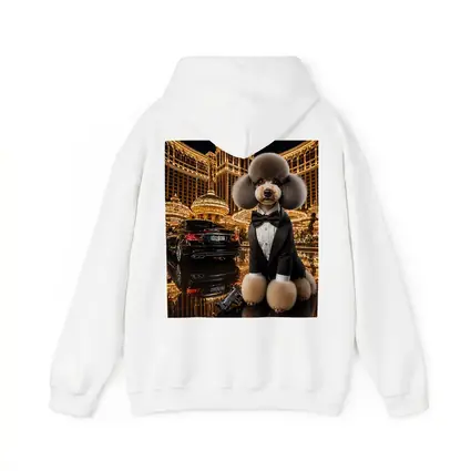 Poodle Tuxedo Spy Las Vegas Casino Night