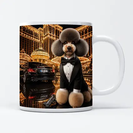 Poodle Tuxedo Spy Las Vegas Casino Night