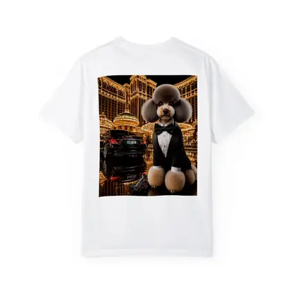 Poodle Tuxedo Spy Las Vegas Casino Night