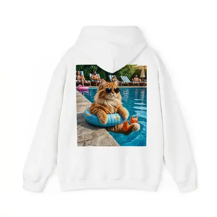 Orange Cat Sunglasses Pool Float Summer