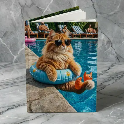 Orange Cat Sunglasses Pool Float Summer