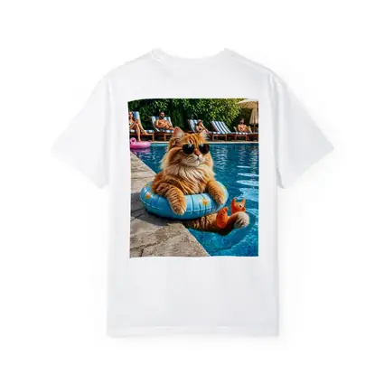 Orange Cat Sunglasses Pool Float Summer