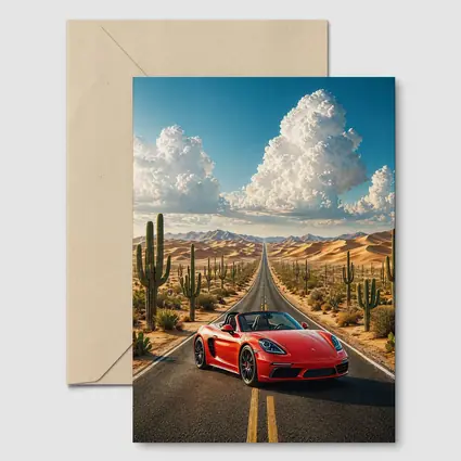 Porsche 718 Boxster Red Desert Road