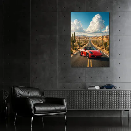 Porsche 718 Boxster Red Desert Road