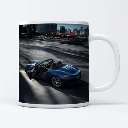 Porsche 718 Boxster S Blue City Highway