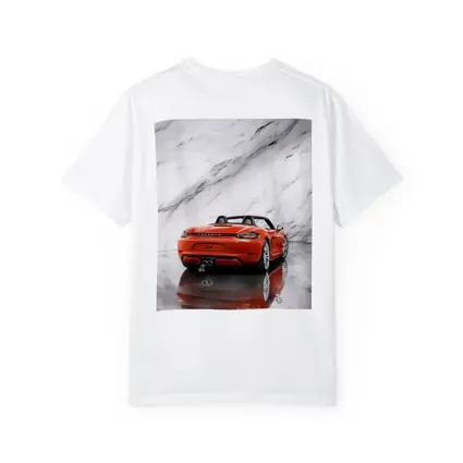 Porsche 718 Boxster Red on Marble