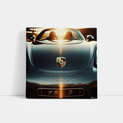 Porsche Boxster Hood Close Up Sunset Light