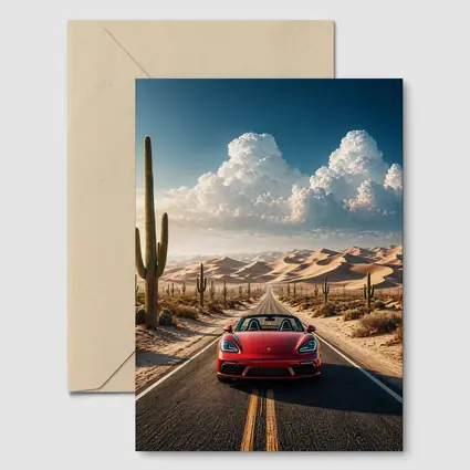 Porsche Boxster Red Desert Road Drive