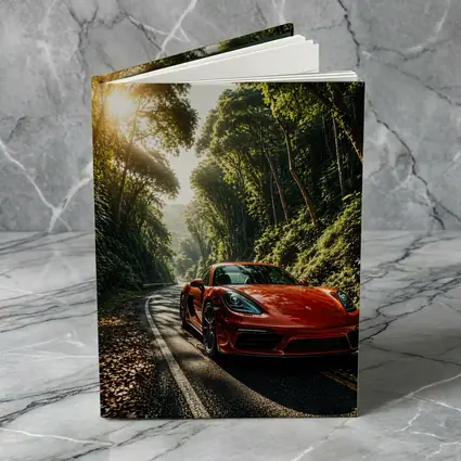 Porsche 718 Cayman Red Forest Road