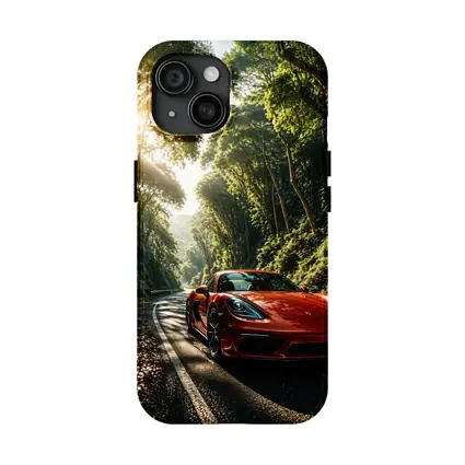 Porsche 718 Cayman Red Forest Road