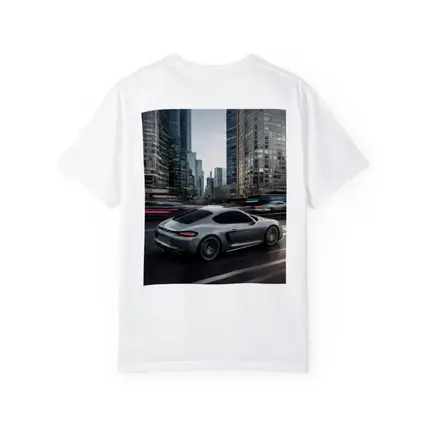 Porsche Cayman S Racing Through City Streets