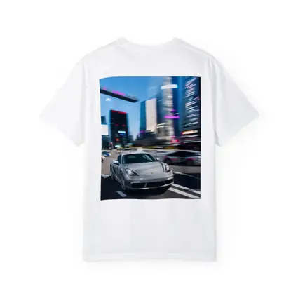 Porsche 718 Cayman Racing Through City Streets
