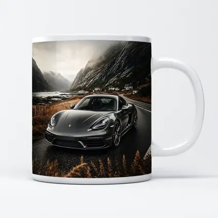 Porsche Cayman Gray Mountain Road Drive