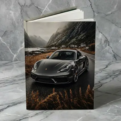 Porsche Cayman Gray Mountain Road Drive