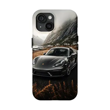 Porsche Cayman Gray Mountain Road Drive