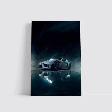Porsche Cayman Dark Marble Cave Setting