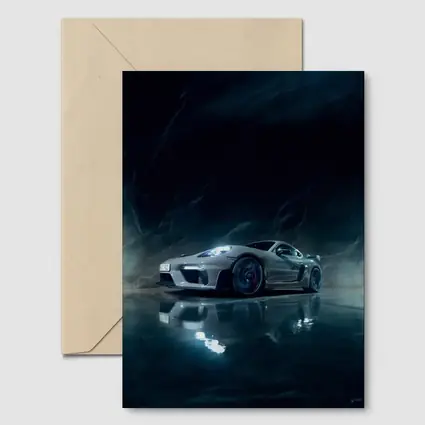 Porsche Cayman Dark Marble Cave Setting