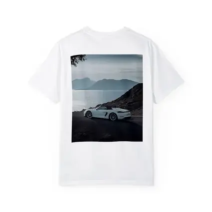 Porsche Boxster White Coastal Mountain Road